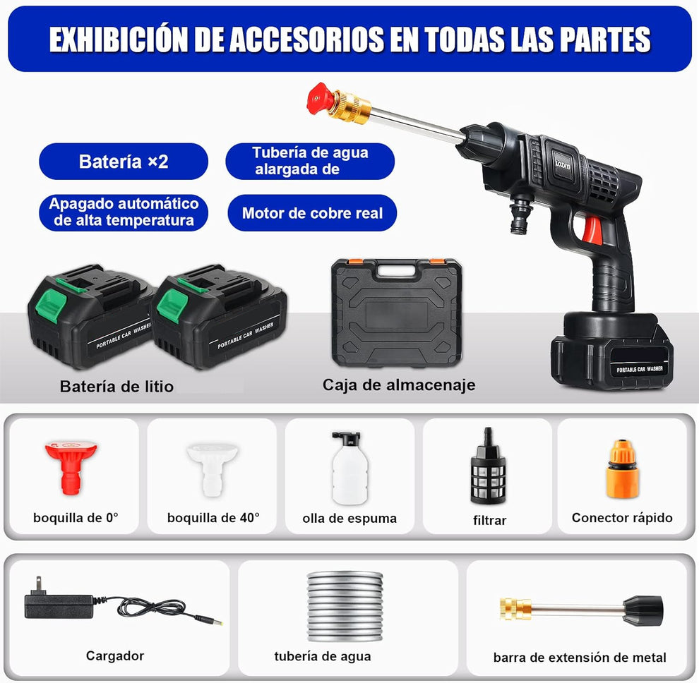 Hidrolavadora UltraPower 48V – Portátil y Sin Cable