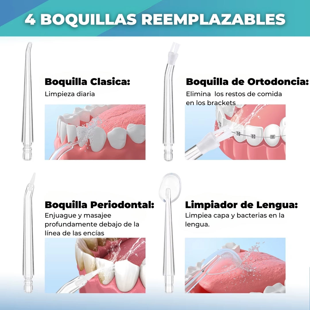 HydroClean™ Irrigador Oral Recargable
