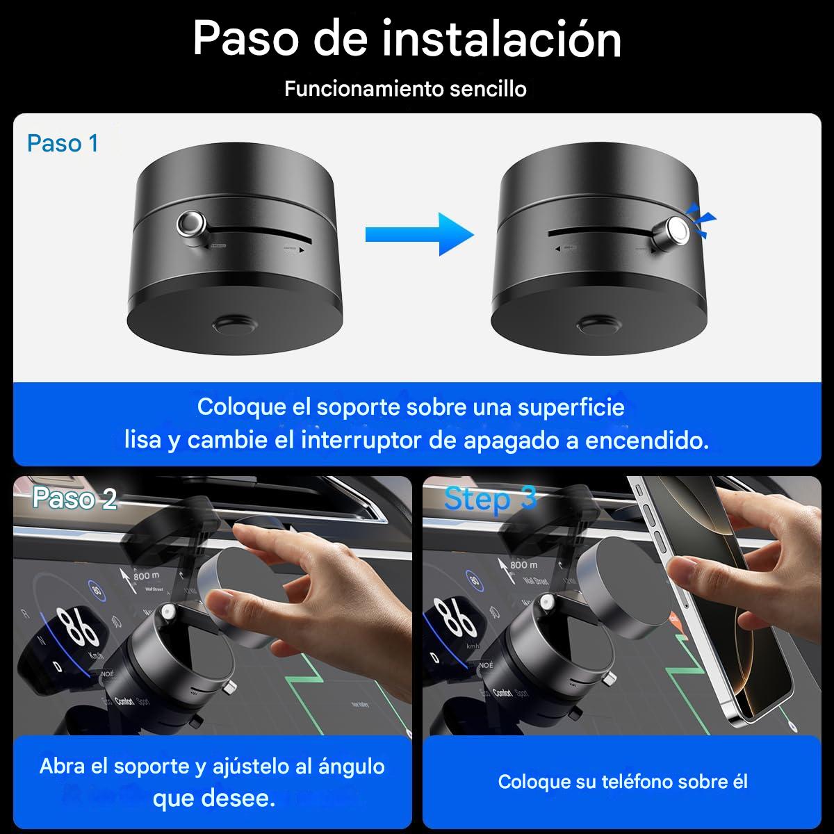 Soporte magnetico para telefono