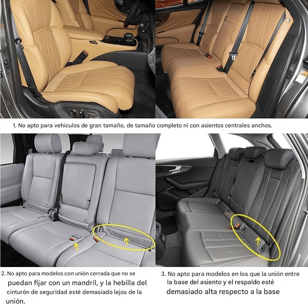 Protector de Asiento en Cuero Sintético de Lujo (Set de 3 piezas)